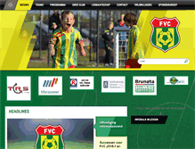 Tablet Screenshot of frieschevoetbalclub.nl
